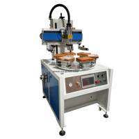 Machine de sérigraphie de circuits imprimés en plastique incurvés plats pour panneaux de signalisation routière de marque LC PLC Control turntable