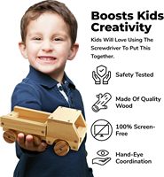 6 Kits de Modèles en Bois pour Enfants : Jouets Éducatifs d'Artisanat et de Construction DIY pour la Menuiserie