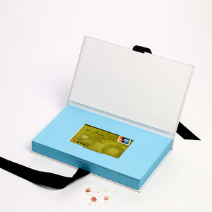 Commercio all'ingrosso di Lusso Su Misura Elegante di Natale di Cerimonia Nuziale Della Carta di Credito Libro Confezione A Forma di Vendita Al Dettaglio del Supporto di Carta Scatola di Carta Regalo - Product Image 5