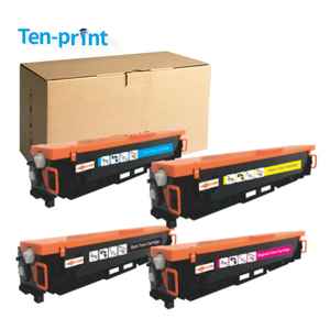 Cartucho de tóner compatible con diez impresiones 203 203X 540 CF540X CF541X CF542X <span class=keywords><strong>CF543X</strong></span> para HP Color LaserJet Pro M254 MFP M280 M281 - Product Image 1