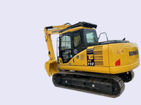 Excavatrice Komatsu PC110-8 d'occasion, 11 tonnes, sur chenilles, vente aux enchères, marque japonaise d'origine.