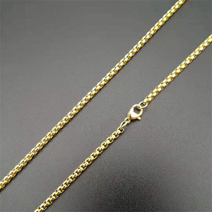 Stainless Steel <b>Box</b> <b>Chain</b> For Necklace Making <b>Silver</b> Gold Black 925 <b>Silver</b> Plated Jewelry Findings Components YQFZZ - Product Image 3