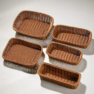 Panier à pain en bambou fait main du Vietnam, panier de rangement pour fruits tissé à la main, panier de service alimentaire écologique, fournisseur - Product Image 3
