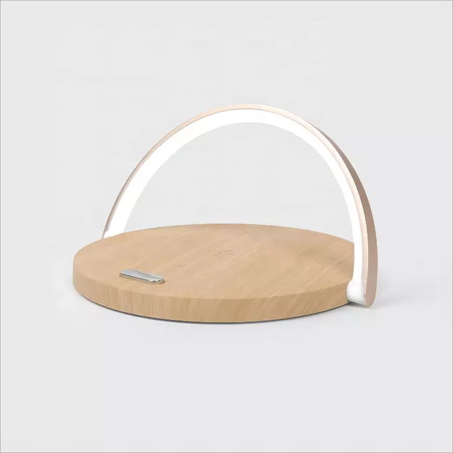 LED Desk Lamp Wireless Charger Type-C Port QC3.0/QC2.0 Simple Modern Bedside Night Light Smart Portable for Tablet Holder Stand