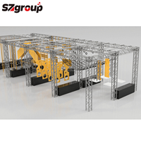 Estructura de armazón portátil plegable de aleación de aluminio para uso en escenarios con instalación rápida