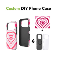 Funda de Teléfono Sublimada Personalizada al por Mayor Prosub, 3D TPU con Revestimiento de PC 2 en 1 para iPhone 15 16 17 Pro Max, Fabricante OEM ODM
