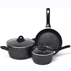 Juego de utensilios de cocina de aluminio antiadherentes, forjado, alta calidad - Product Image 1