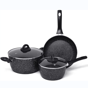 High Quality Forged Nonstick Aluminum Kitchenware Aluminum Cooking Pot Cookware Set