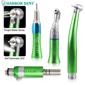 Hochgeschwindigkeits-Dentalhandstück-Set 2/4 Löcher Dreifach-Wasserspray LED-Licht Hoch-/Niedriggeschwindigkeits-Schalter Druckknopf-Turbine für Medizin - Product Image 2