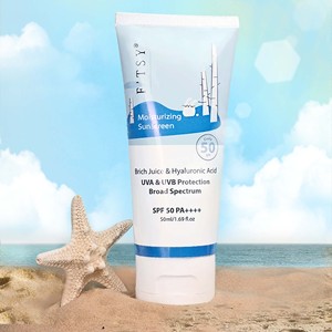 Crème solaire Spf50 de marque privée minérale personnalisée coréenne Crème solaire hydratante au jus de bouleau Crème solaire Spf 50 - Product Image 2
