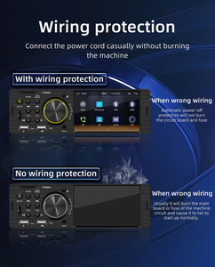 Bqcc 4.1 "HD Stereo cho <span class=keywords><strong>Bluetooth</strong></span> FM USB AUX phổ 12V 1din Carplay đài phát thanh điện thoại sạc Movie ai giọng nói xe cho DVD <span class=keywords><strong>Player</strong></span> - Product Image 5