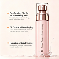 Spray Fixateur Liquide Personnalisé OEM à Marque Blanche, Formule Anti-Cernes, Résistant à l'Eau, Contrôle du Sébum, Fini Mat, Ingrédients Végétaux