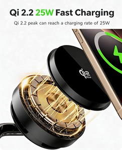 Qi2 Wireless <b>Charger</b> 25W Wireless <b>Charger</b> Magnetic for IPhone <b>Watch</b> Earbuds Cooling Charging Bluetooth Speaker Alarm Clock OEM - Product Image 2