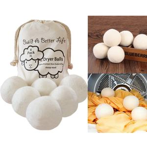Мячи для сушки белья XL из 100% шерсти: прочные, долговечные, для чистой одежды. Акция! - Product Image 3