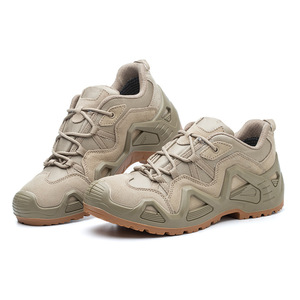 Bottes de travail d'alpinisme en plein air, matériau mixte de protection solide dans le désert, chaussures anti-collision et antidérapantes pour hommes - Product Image 4