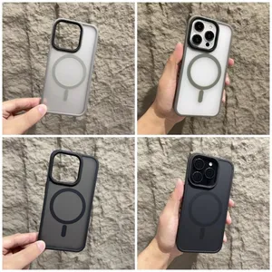 Nueva Funda Magnética de Lujo para Teléfono, TPU+PC, para <span class=keywords><strong>11</strong></span>-17 y 13 Pro Max, Carga Inalámbrica, Antihuellas, Antigolpes - Product Image 5