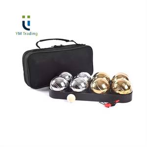 7.2mm <span class=keywords><strong>boule</strong></span> en acier inoxydable Bocce ensemble pour 2-8 joueurs extérieur cour pelouse plage sac de transport niveau lumineux boules divertissement sportif - Product Image 1