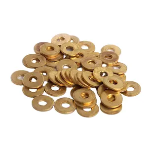 High strength flat washer din 7603 copper steel H60 H62 H65 OEM customized size flat plain washer