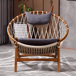 Silla <span class=keywords><strong>de</strong></span> Ocio <span class=keywords><strong>de</strong></span> Lujo <span class=keywords><strong>de</strong></span> Madera con Tela <span class=keywords><strong>de</strong></span> Peluche y Ruedas, Ideal para Balcón o Cafetería, en Oferta - Product Image 1