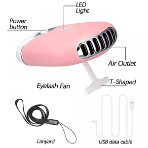 Quạt Làm Mát Điều Hòa Không Khí Cầm Tay Không Cánh Sạc Được Usb 400 Mah <span class=keywords><strong>Mini</strong></span> Tiện Dụng Cho Lông Mi - Product Image 6