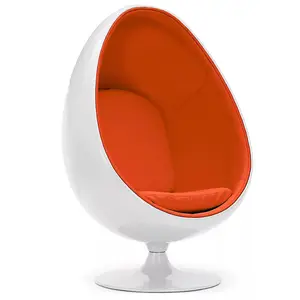 Бархатное вращающееся кресло для гостиной в итальянском стиле для отдыха, диван-кресло в форме яйца из стекловолокна, мебель на заказ