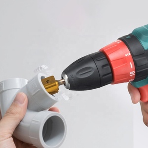 Broca de perforación CR Ppr <span class=keywords><strong>para</strong></span> metal, escariador de PVC con mango hexagonal, escariador <span class=keywords><strong>multicapa</strong></span>, herramienta de reparación de fugas, titanio - Product Image 3