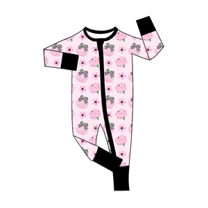 Ropa de bebé personalizada de boutique: Peleles de otoño con lazos de calabaza, pelele con pies, ropa de dormir bonita al por mayor, ropa para recién nacidos, nuevos estilos - Product Image 5
