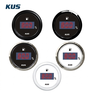 เกจวัดน้ำมันดิจิตอลกันน้ำ KUS IP67 รุ่นใหม่ ขนาด 52 มม. 12/24V 316SS 0~190 โอห์ม 0~100% สำหรับเรือและเครื่องกำเนิดไฟฟ้า - Product Image 1