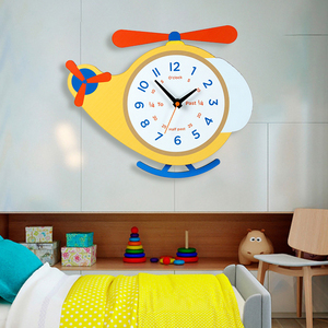 Nhà Máy Bán Buôn Phim Hoạt Hình Độc Đáo Xe Màu Đỏ Basswood Kids Girl MDF Đồng Hồ Treo Tường Bằng Gỗ Trẻ Em Đồng Hồ Cạnh Giường Ngủ Tùy Chỉnh - Product Image 6