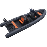 Bateau pneumatique semi-rigide CE 23 pieds RIB 700 Hypalon/PVC avec coque en aluminium à vendre