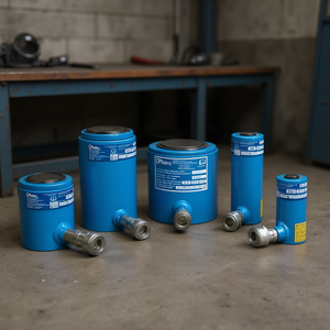 Vérins hydrauliques à simple effet Ttake, usage général, construction en acier bleu, usage industriel - Product Image 3