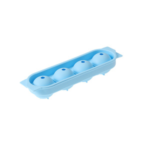 Moule à glaçons sphériques en <span class=keywords><strong>silicone</strong></span> de qualité alimentaire pour la maison, 4 boules, pour whisky, facile à démouler, modèle XDbq - Product Image 5
