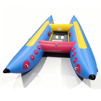 Bateau Cataraft Personnalisé Gonflable pour Rivières et Eaux Sauvages, Tube Cataraft pour Jeux Aquatiques, Bateau Ponton Cataraft