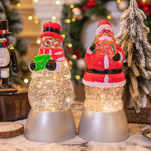 ไฟรูปตุ๊กตาหิมะแบบตั้งได้สำหรับเทศกาลคริสต์มาสสุดสร้างสรรค์ของขวัญคริสต์มาสลูกบอลหิมะตกแต่งคริสต์มาสโคมไฟน้ำ - Product Image 4