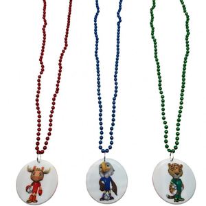 Collar de Cuentas de Plástico con Bandera Nacional de EE. UU.-México-Canadá - Accesorios de Animación con Bandera Nacional para Varios Países - Product Image 4
