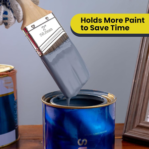 Pinceau à peinture angulaire de qualité industrielle en polyester pour finitions artistiques et projets de peinture – Vente en gros usine - Product Image 2