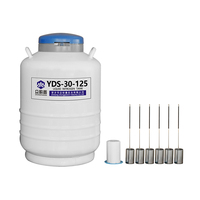 Réservoir d'azote liquide en alliage d'aluminium PCZPX YDS-30-125 30L pour utilisation en biobanque avec une longue durée de vie