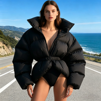 Veste d'hiver matelassée de luxe pour femme, courte, 800FP, en softshell, de haute qualité, écologique, en duvet, pour l'extérieur