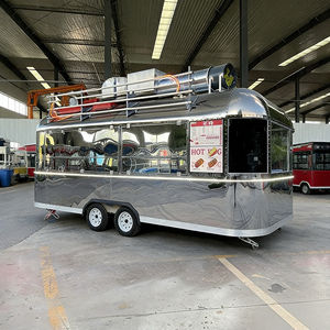 รถเข็นขายอาหารเคลื่อนที่แบบมีไฟนีออน ดีไซน์โดดเด่นด้วยแสงสว่างสำหรับขายเครื่องดื่มและอาหารทอด โครงสร้างเหล็กแข็งแรงพร้อมล้อลื่น - Product Image 5