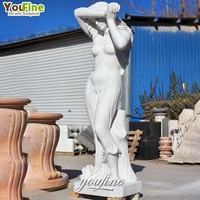 Fabriqué En Marbre Décoratif Grande Femme Statues De Jardin