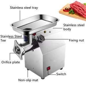 New High Efficiency 120kg/h Automatic Multiple Molds Electric Meat Grinder Fish Grinding <b>Machine</b> <b>Chopping</b> Mincer Sausage - Product Image 1