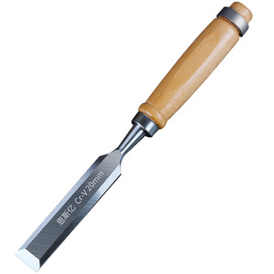 Ciseaux plats à manche en bois 6-24 mm à pointe droite, outils de menuiserie - Product Image 2