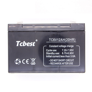 Factory Price Good sealed Lead Acid Battery Rechargeable 6V 12AH for Backup <b>Supply</b> <b>UPS</b> for Generators for Storage Energy System - Product Image 1