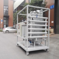 Machine de filtration d'huile diélectrique industrielle à double étage pour purificateur d'huile de transformateur triphasé et d'huile lubrifiante sous vide poussé