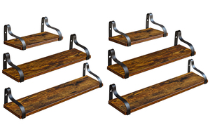 Tre set di appendere la decorazione dello scaffale di stoccaggio, libreria esterna adatta per cucina, studio, soggiorno e camera da letto - Product Image 2