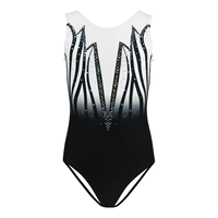 Justaucorps d'entraînement de ballet et de danse sans manches en polyester imprimé gymnastique personnalisé sublimé Performance porter toutes les tailles disponibles