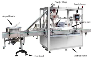 Automatische Poedervulmachine Voor Flessenpot Zoutpeper Vulmachine