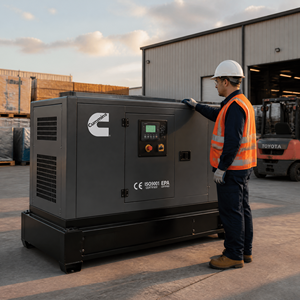 เครื่องกำเนิดไฟฟ้าดีเซลแบบเงียบ Cummins Perkins Weichai Baudouin Steyr ขนาด 20KVA-400KVA พร้อม ATS 3 เฟส 60Hz แบบตู้คอนเทนเนอร์สำหรับขาย - Product Image 5