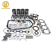 Kit de réconditionnement moteur 4JB1 avec pistons, segments, chemises, roulements et jeu complet de joints – Kit de révision et de reconstruction 4JB1