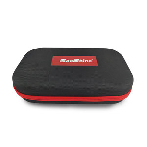 Sac de rangement EVA pour appareil photo numérique, résistant aux chocs, noir avec fermeture éclair rouge JLD 583 - Product Image 2